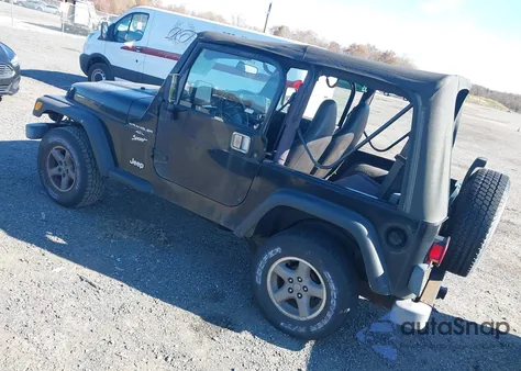 2001 Jeep Wrangler Sport из США, поврежденный, VIN 1J4FA49S01P375327